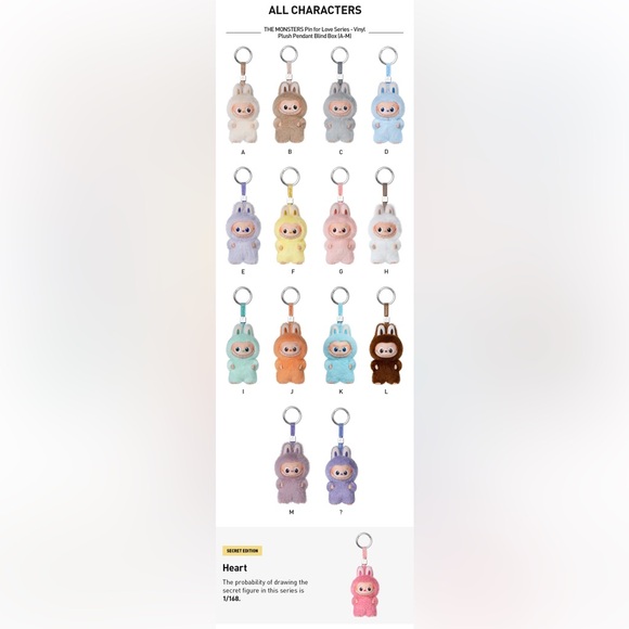 Labubu Pin For Love ‘M’ (Lavender) - Picture 10 of 10